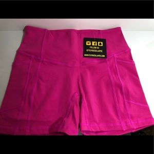 TYC high waist pink  shorts